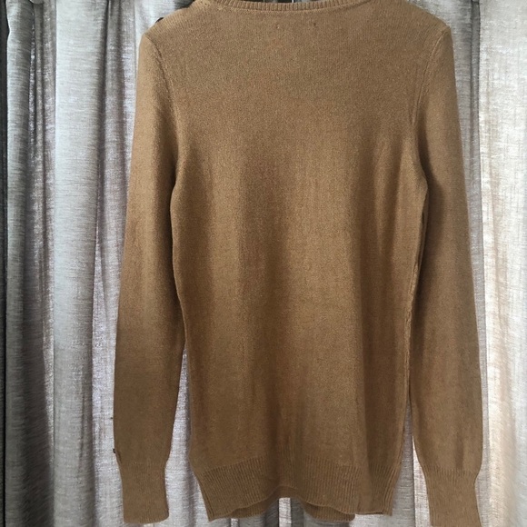 Tommy Hilfiger Tan Cable Knit Buckle Sweater - Picture 5 of 5